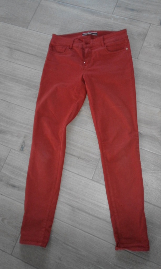 spodnie rurki Massimo Dutti czerwone 38 M