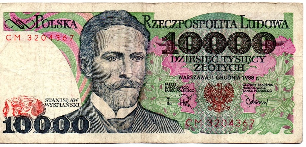 10 000 Złotych 1988 CM