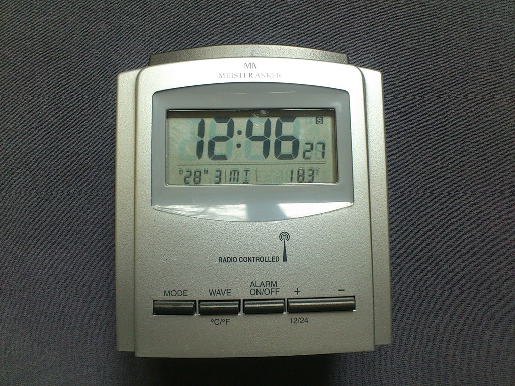 Zegar Budzik radio controlled MEISTER ANKER
