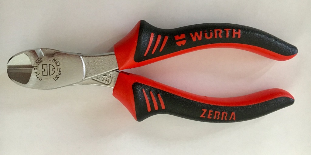 WURTH ZEBRA szczypce boczne 160