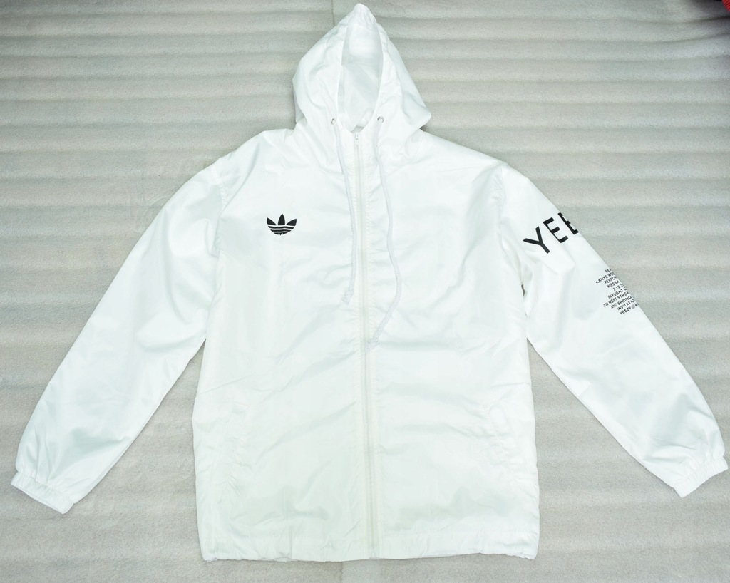 Adidas yeezy jacket white grey best sale