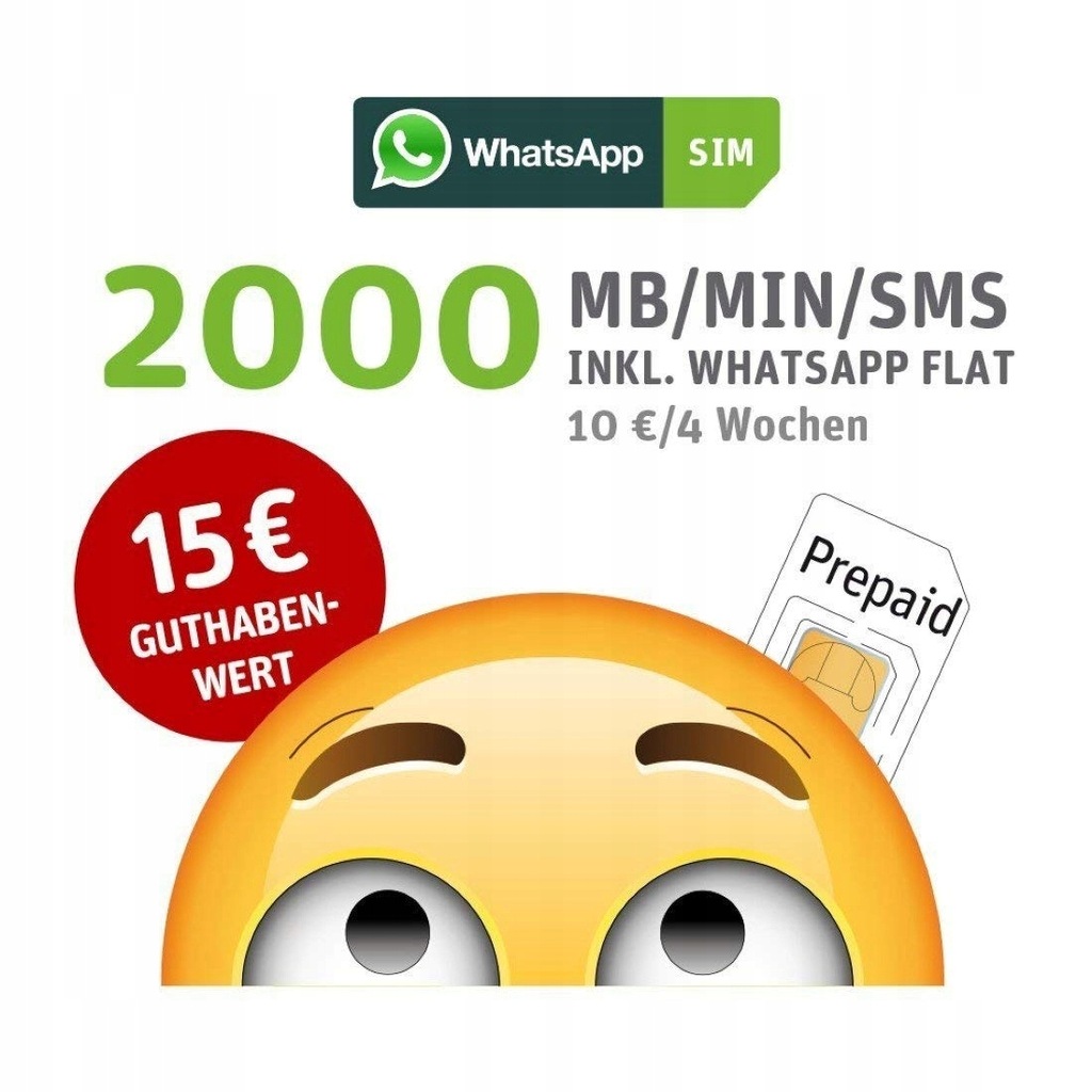 Pakiet startowy Starter WhatsApp SIM 2000MB