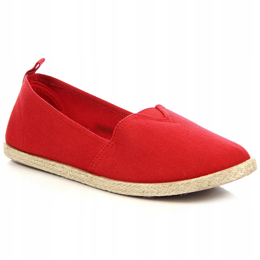 DZIEWCZĘCE czerwone TENISÓWKI ESPADRYLE Wishot 31