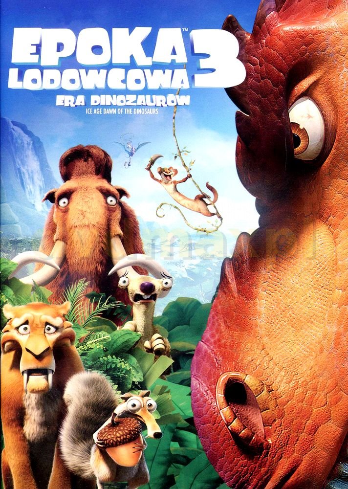 epoka lodowcowa 3 era dinozaurow bajka dvd basn