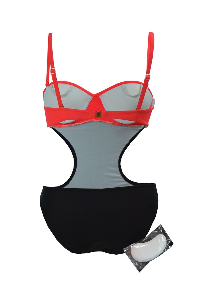 B641 Strój kąpielowy Monokini push-up roz 36 - 6772435759 - oficjalne