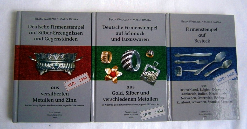 PUNCE ZNAKI SREBRO ZŁOTO katalog 1870-1950