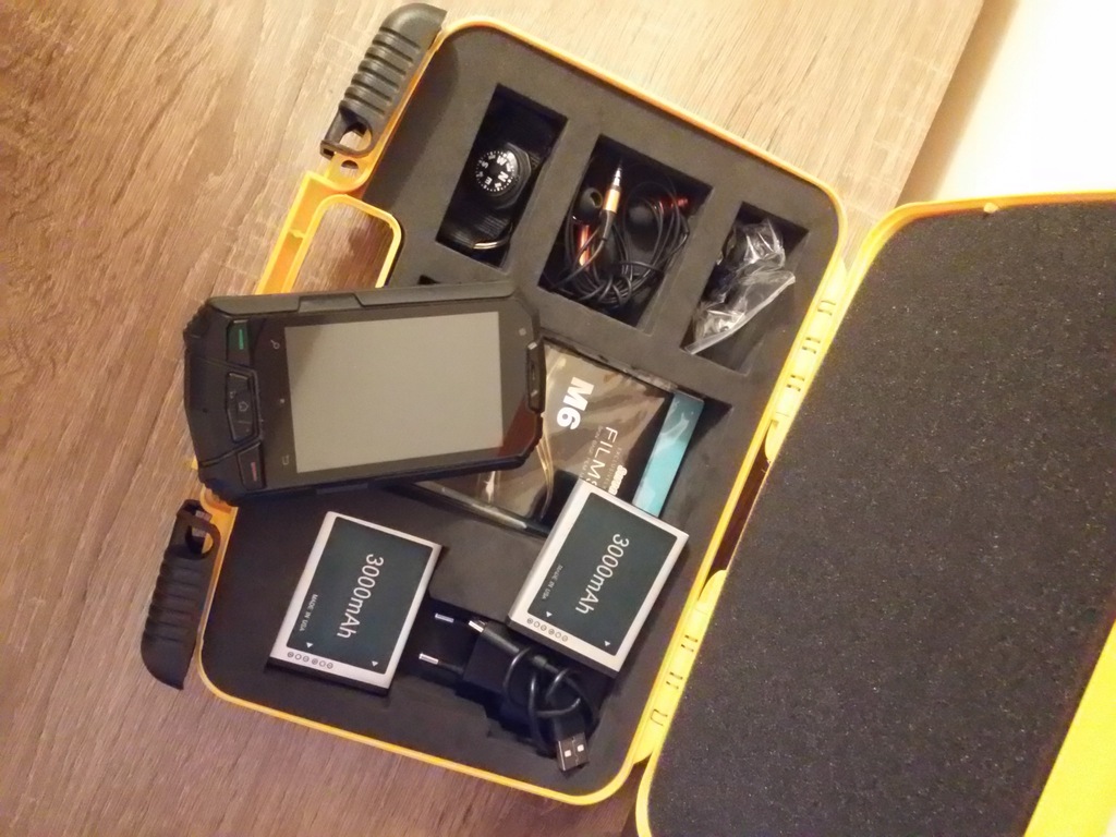 TELEFON SNOPOW M6 IP67 CAŁY ZESTAW