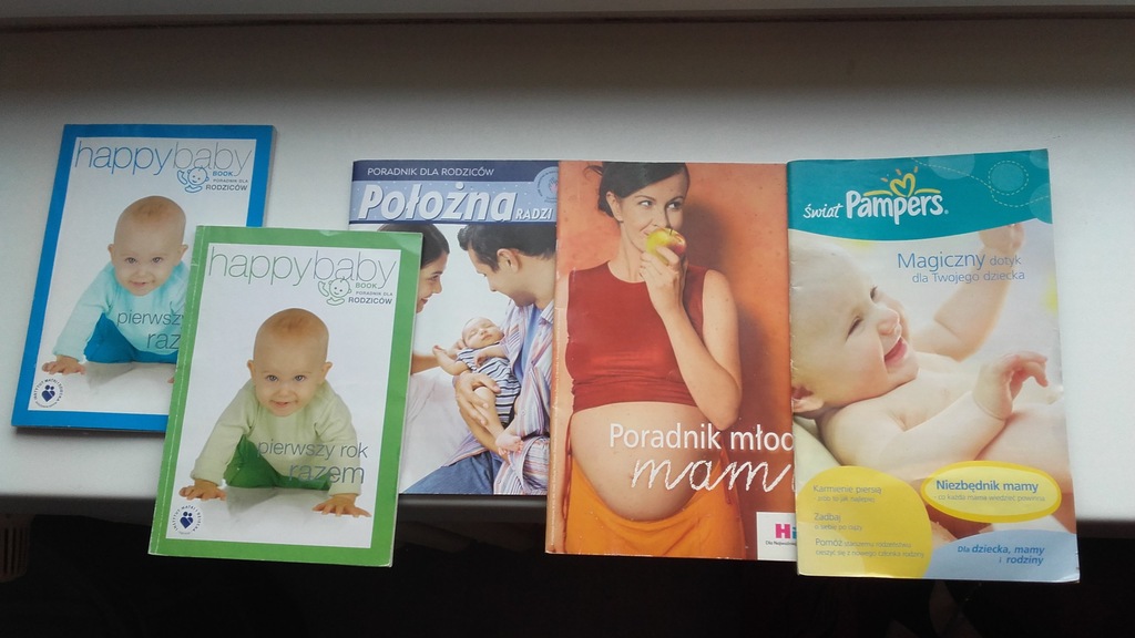 Zestaw 5 książeczek - ciąża, macierzyństwo +gratis
