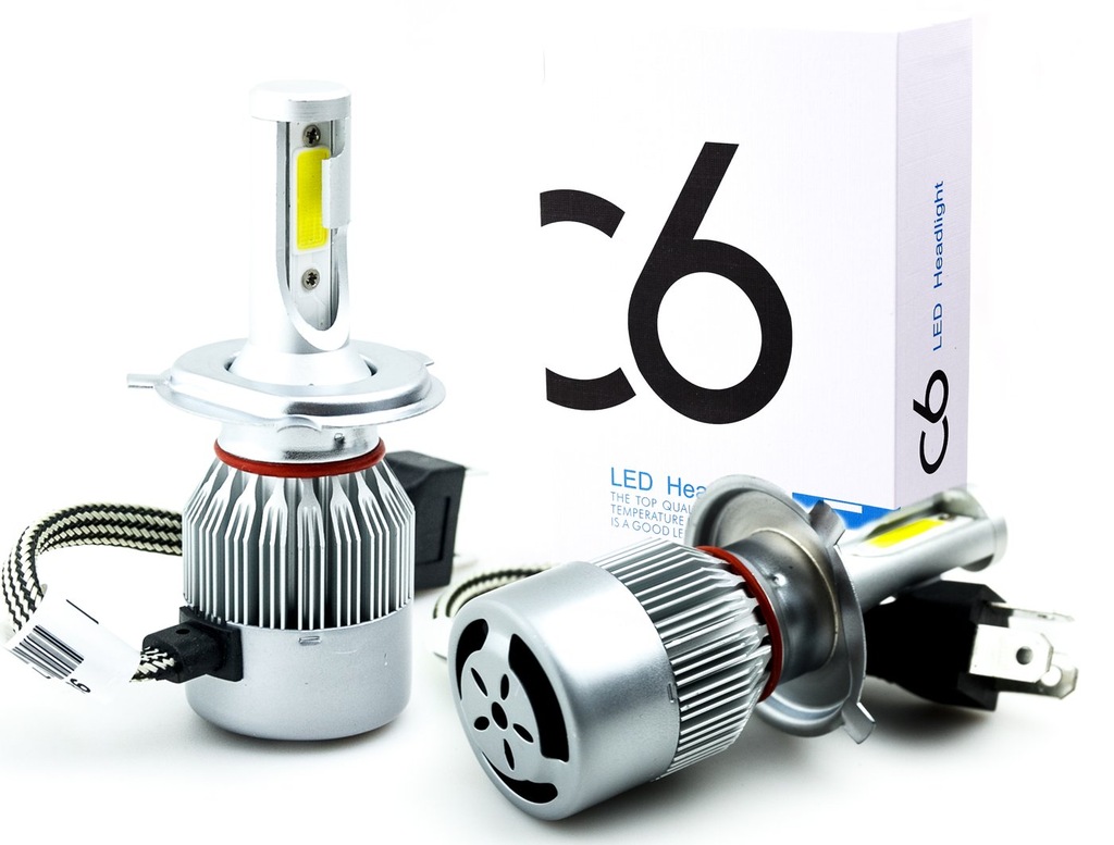 ŻARÓWKA LED H1 H2 H3 H4 H8 H7 H11 9V-32V 72W 8000l