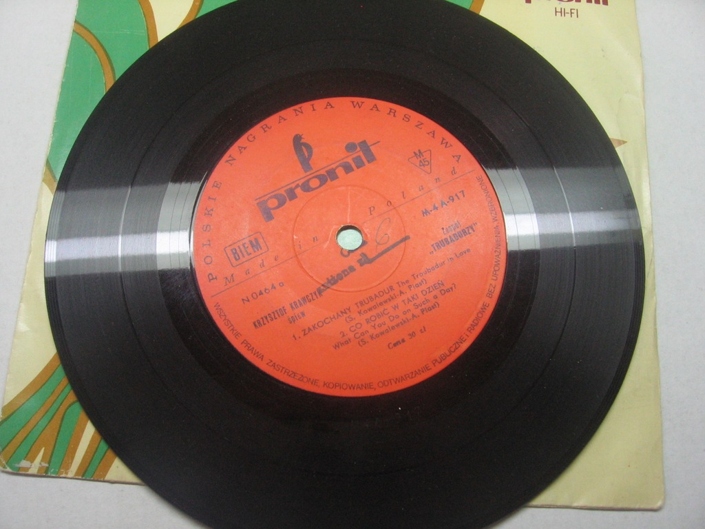 7" SŁAWA MIKOŁAJCZYK Trubadurzy