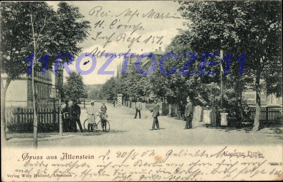 OLSZTYN Allenstein  koszary Funka Kasprowicza 1901