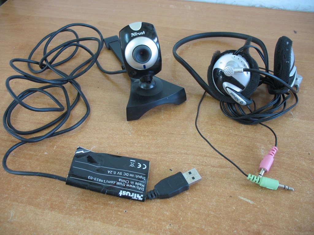 Kamera TRUST WebCam USB s uchawki 7220895258 oficjalne