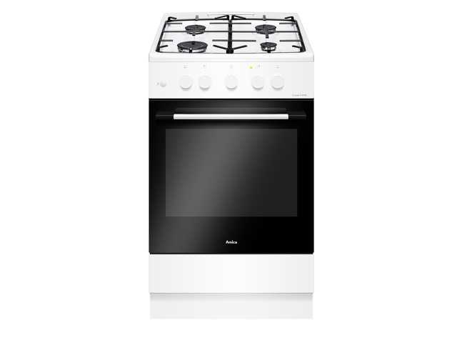 Biała Kuchnia AMICA 522GG1.23ZOFP(W) Gazowa 50 cm