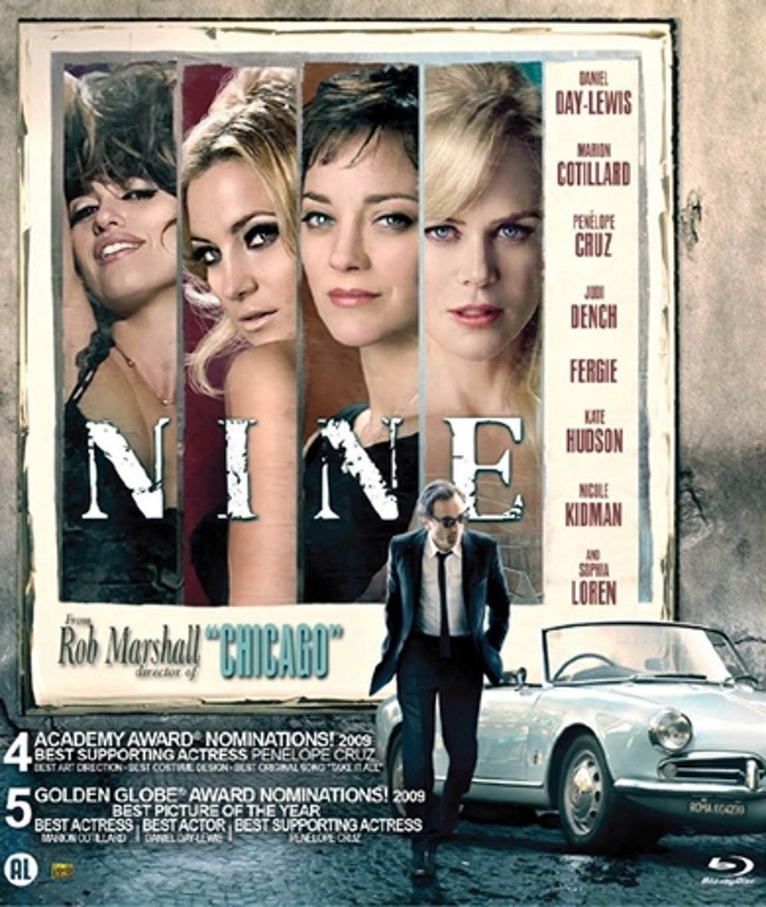 BLU-RAY Movie - Nine Bilingual // W/ Nicole Kidman