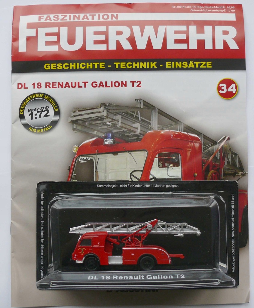 DL 18 Renault Gailion T2 Wozy Strażackie 34 1/72