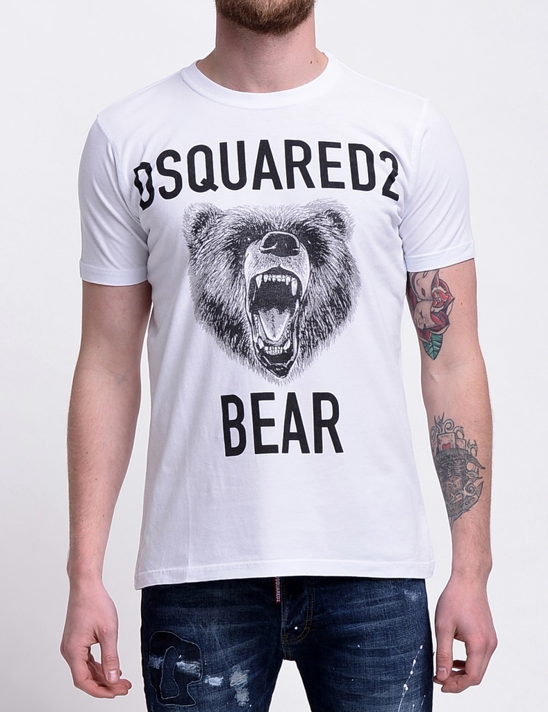 Koszulka T-Shirt Dsquared Caten Bear Slim L