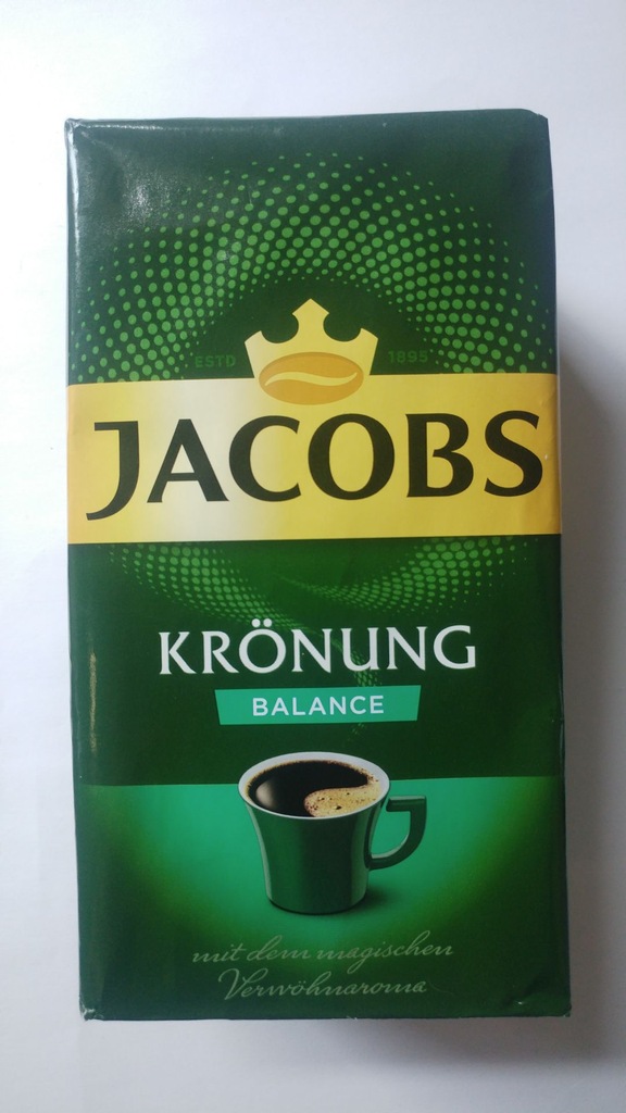 Kawa mielona JACOBS Kronung BALANCE 500g z Niemiec