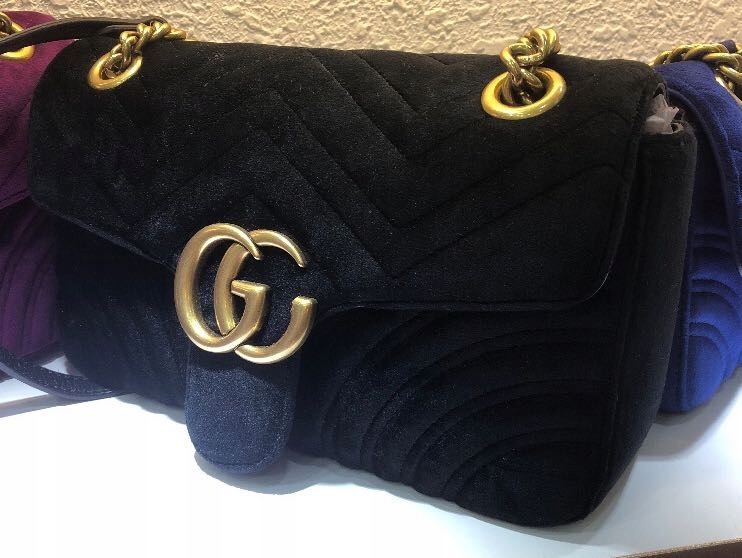 GUCCI Marmont torebka damska średnia 26cm velvet
