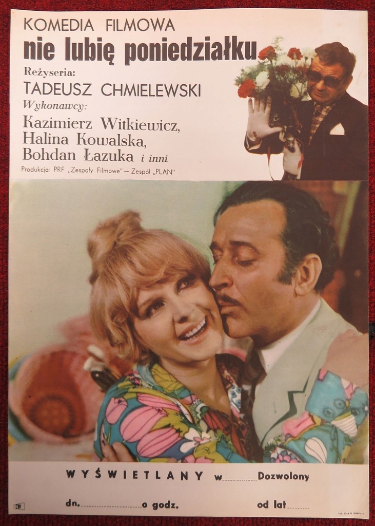 Plakat filmowy - NIE LUBIĘ PONIEDZIAŁKU