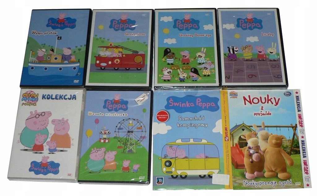 DVD + VCD - ŚWINKA PEPPA x7 - 340 min -PROMOCJA !