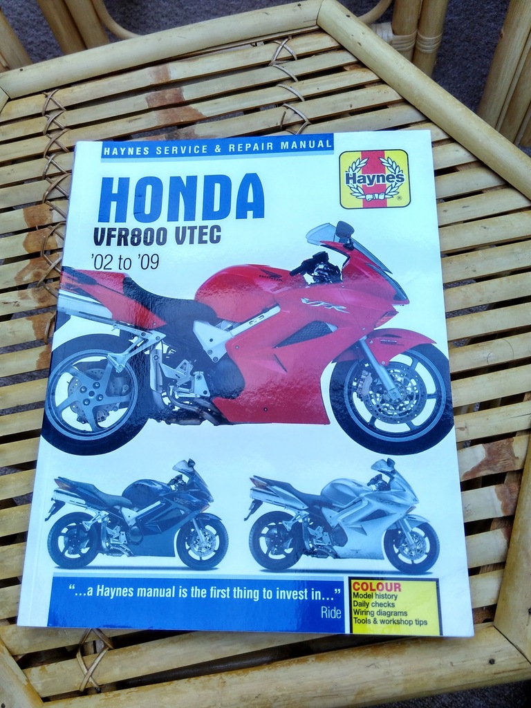 Honda VFR800 Vtec Haynes manual książka serwisowa