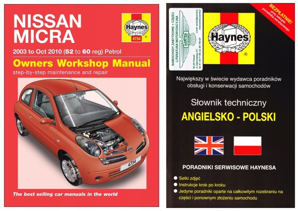 Nissan Micra K12 (2003-2010) Instrukcja Napraw - 7712630918 - Oficjalne Archiwum Allegro