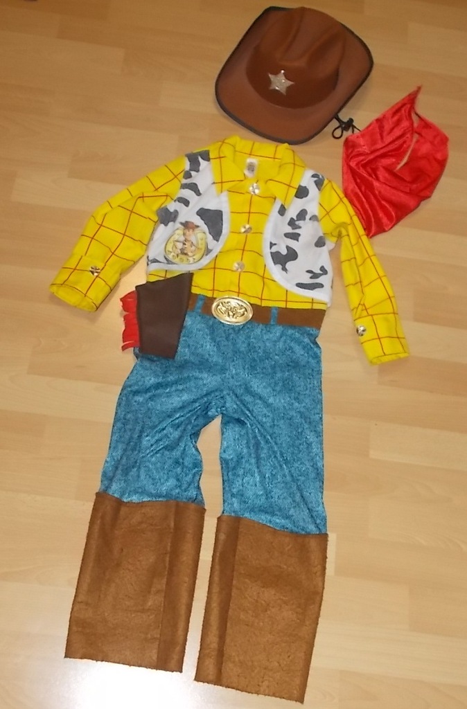 KOWBOJ CHUDY_ TOY STORY KOSTIUM DISNEY 56LAT 7162203664 oficjalne archiwum Allegro