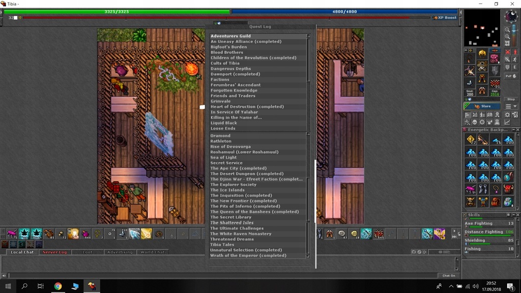 Tibia 320RP+ Faluna 12kk+ full eq! inbu3 gold boss