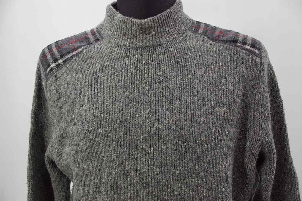 Burberry M sweter siwy krata P