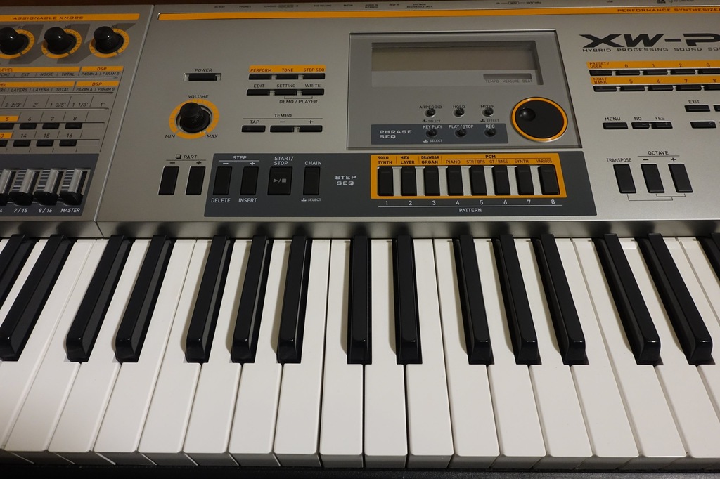 Syntezator Casio XW-P1, keyboard, klawiatura midi