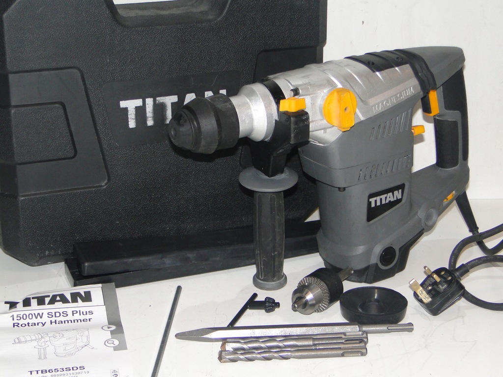 MŁOTOWIERTARKA TITAN TTB653SDS 1500W ROTARY HAMMER