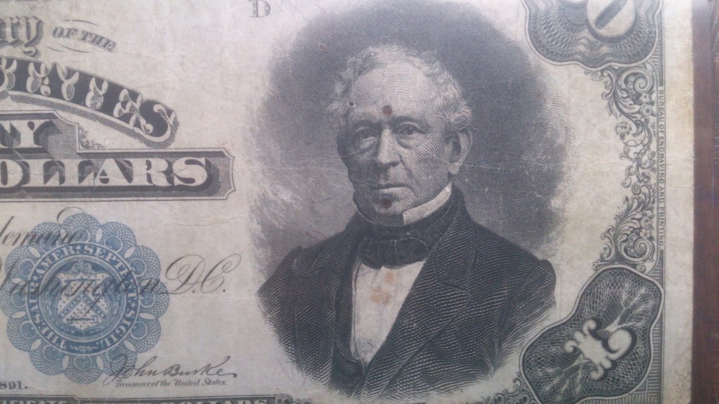 50 dolarów Blue Seal (podpisy Parker, Burke)