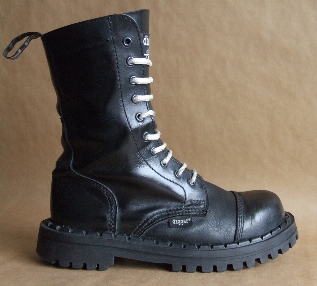 DIGGER SHOES ŚWIETNE SKÓRZANE GLANY r. 39