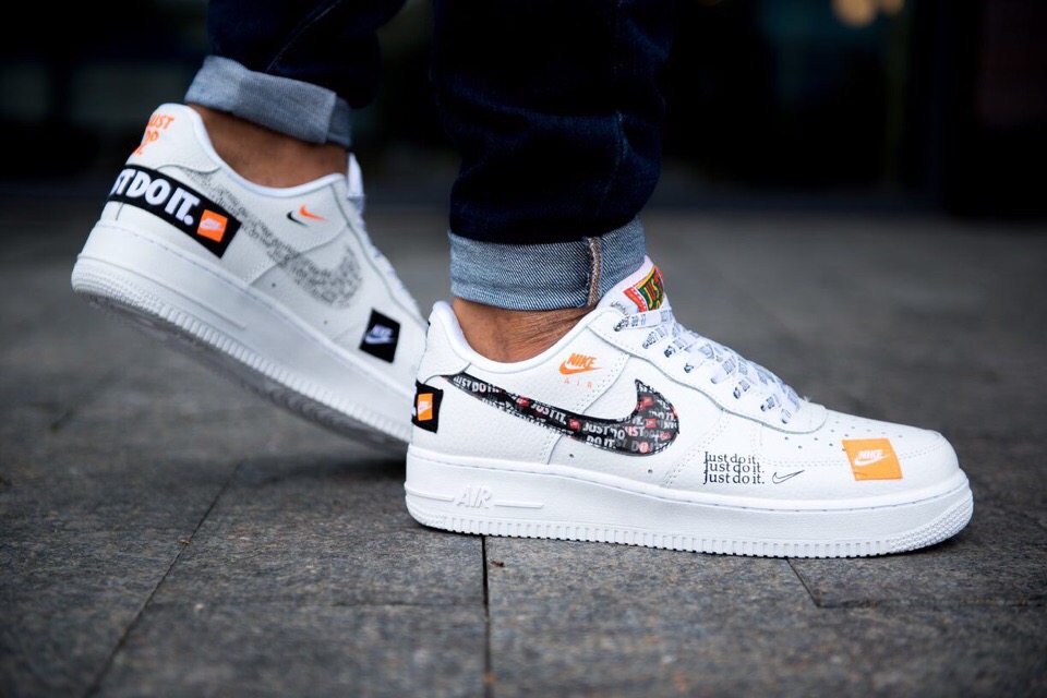 nike air force 1 just do it white footlocker