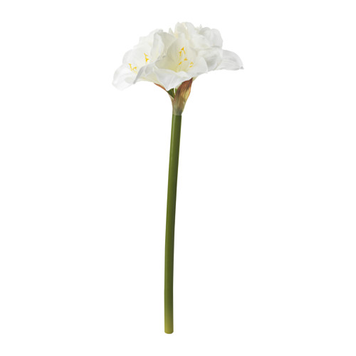 IKEA SMYCKA Sztuczny kwiat amarylis BIAŁY 60cm