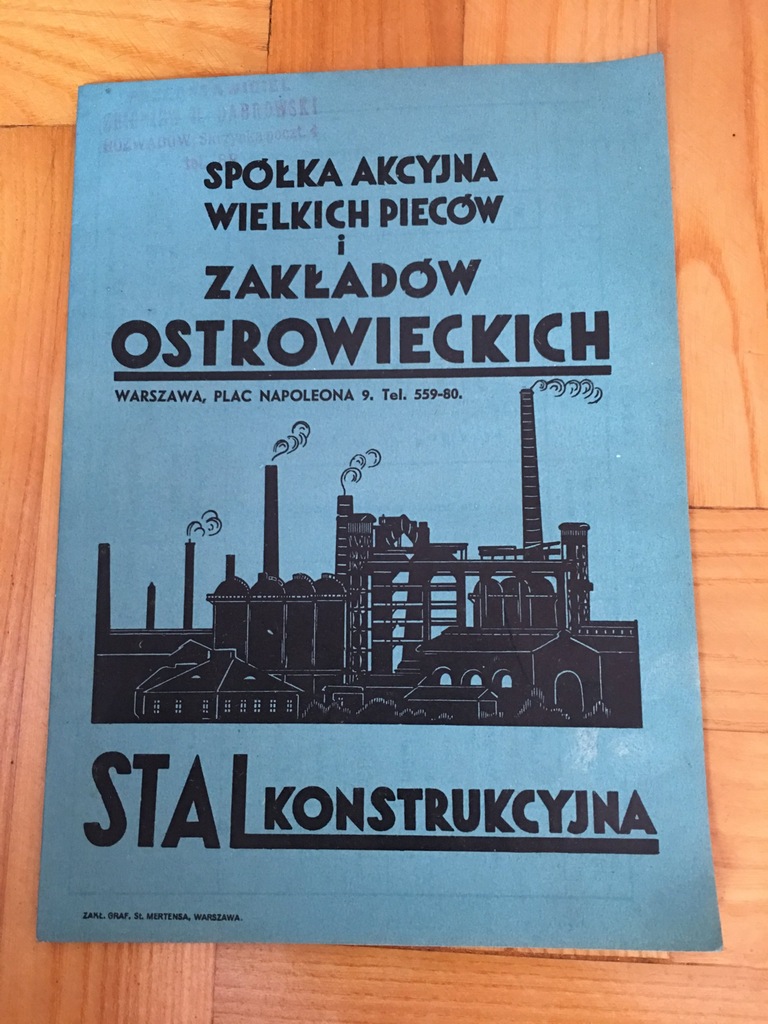 ZAKŁADY OSTROWIECKIE WARSZAWA STAL KONSTRUKCYJNA