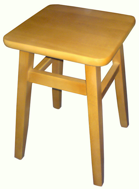 TABORET DREWNIANY BUKOWY STOŁEK, 8 KOLORÓW, KRAKÓW