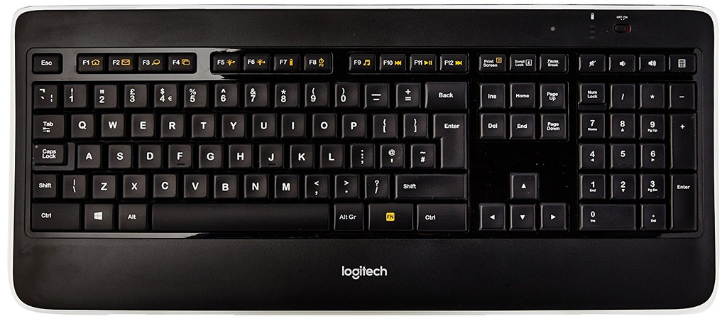 KLAWIATURA PODŚWIETLANA LOGITECH K800 - układ UK