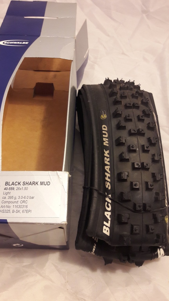 Nowe Schwalbe Black Shark MUD 26x1,5 BŁOTO ŚNIEG !