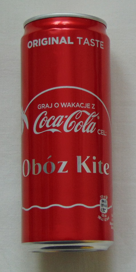 Puszka Coca-Cola 330 ml Obóz Kite