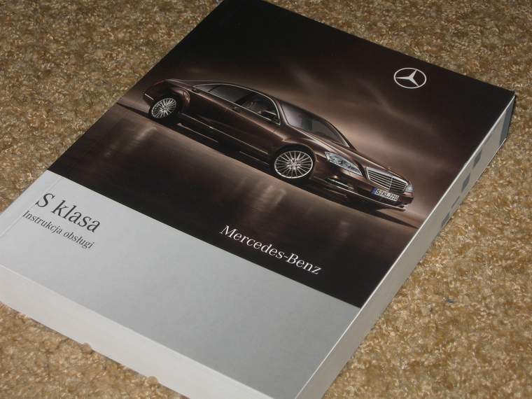 Mercedes instrukcja obsługi W221 s klasa od 2009