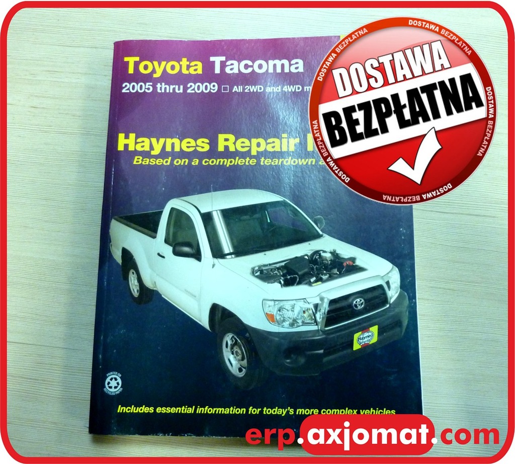 TOYOTA Tacoma (2005-2009) instrukcja napraw Haynes