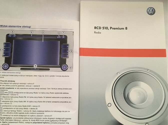 RCD 510 instrukcja obsługi radia volkswagen radio