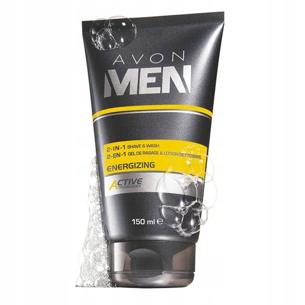 Avon MEN ENERGIZING ŻEL do golenia i mycia twarzy