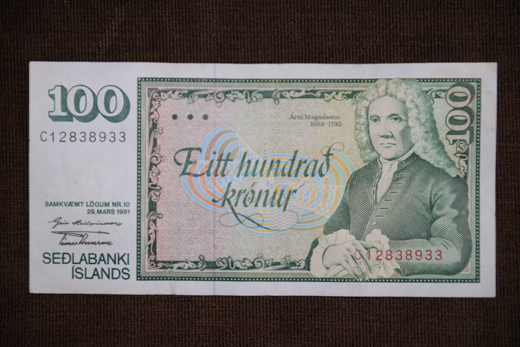 Islandia 100 koron 1981 RZADKI!!!