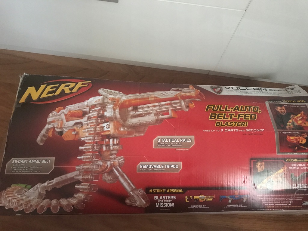 Vulcan nerf wyrzutnia strzalek