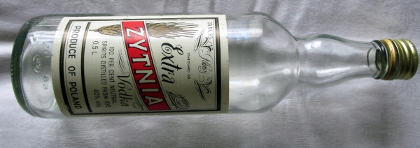 WÓDKA ŻYTNIA BUTELKA LATA 90