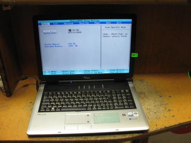 LAPTOP FUJITSU SIEMENS AMILO XI 1554 - NR S813