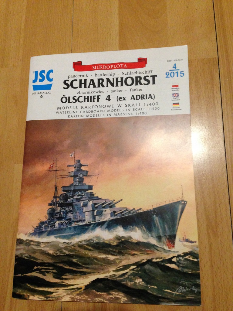 Scharnhorst + zbiornikowiec Olschiff 4 1:400 JSC