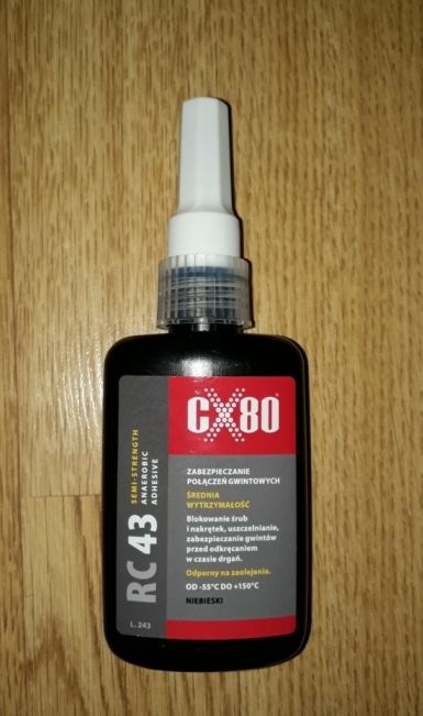 CX80 Klej anaerobowy do gwintów RC43 średni - 50ml